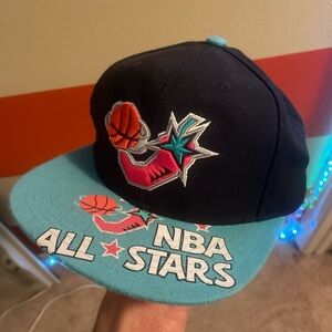 NBA All Stars Black and Teal Hat